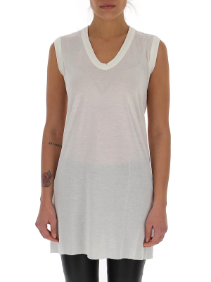 Rick Owens V-neck Longline Tank Top