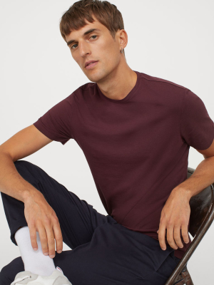 Slim Fit Round-neck T-shirt