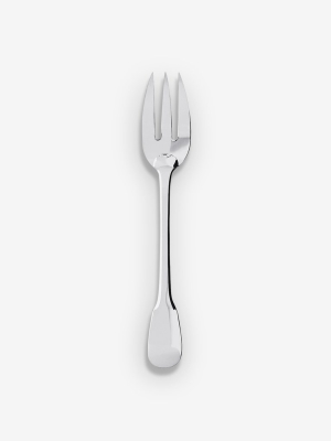 Vieux Paris Serving Fork In Silver Plate By Puiforcat