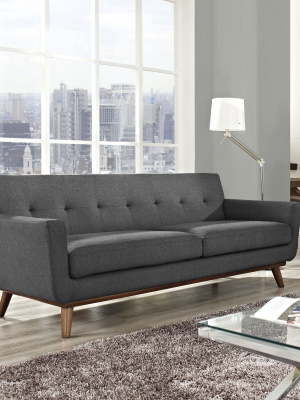 Emory Upholstered Sofa Gray