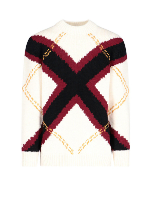 Alexander Mcqueen Cross Knitted Jumper