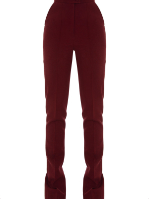 Back Split Skinny Trousers