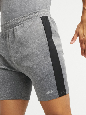 Asos 4505 Skinny Training Shorts With Side Stripe