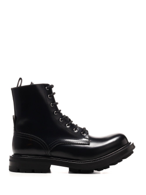 Alexander Mcqueen Worker Combat Boots