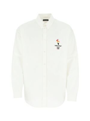 Balenciaga Flame Embroidered Shirt