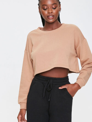 French Terry Drop-sleeve Top