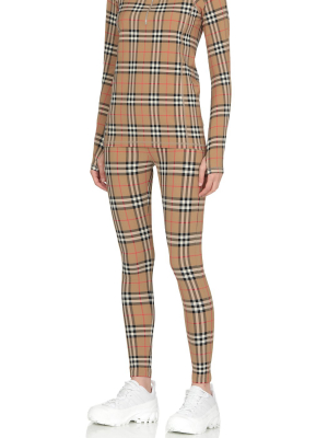 Burberry Logo Detail Vintage Check Leggings