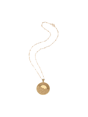 Wanderlust Coin Pendant Necklace