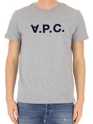 A.p.c. Vpc Logo Flocked T-shirt