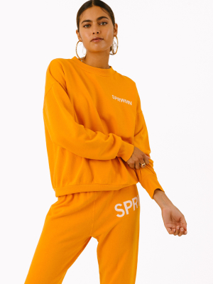 Apricot Small Logo Sweatshirt