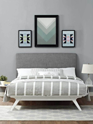 Thames Bed White/gray With Side Tables