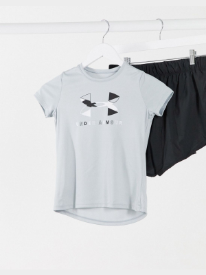 Under Armour Tech Logo T-shirt In Gray