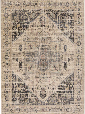 Feizy Grayson Persian Style Kilim Rug - Charcoal & Beige - Available In 5 Sizes