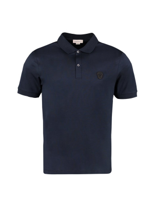 Alexander Mcqueen Skull Detail Polo Shirt