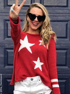 Stars + Stripes Top Cotton