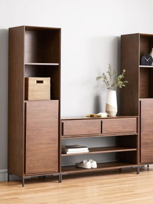 Nolan Entryway Open & Closed Cabinets (2) & Console Set