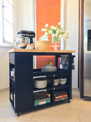 Boston Kitchen Cart Navy - Angelo:home