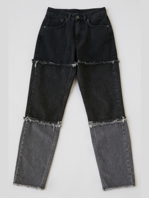 The Ragged Priest 3-panel Denim Mom Jean