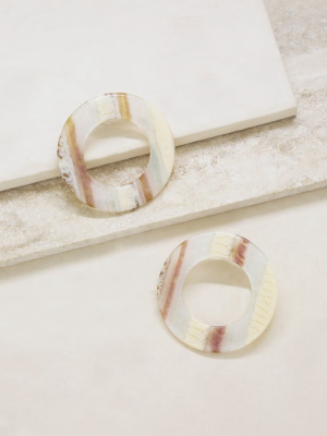 Perfect Pair Neutral Resin Hoops