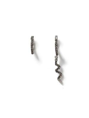 Snake Asymmetric Earrings*