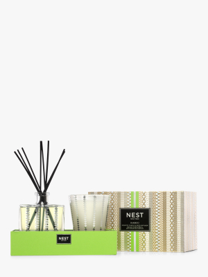 Bamboo Candle & Reed Diffuser Gift Set