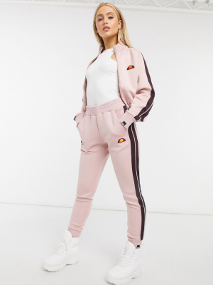 Ellesse Neoprene Jogger In Pink Two-piece