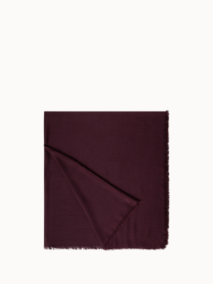 Cashmere Silk Scarf With Fringe