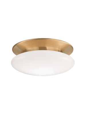 Irvington Led Flush Mount Satin Brass