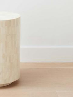 Bone Round Stool