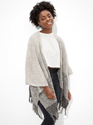 Ae Cozy Ombre Knit Wrap