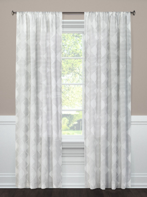 84"x54" Clipped Sheer Curtain Panel Radiant Gray - Threshold™