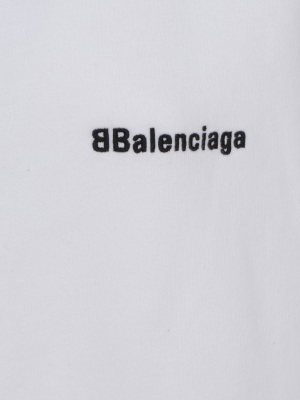 Balenciaga Logo Embroidered Hoodie