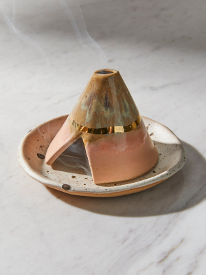 Curious Clay Incense Tipi Dish