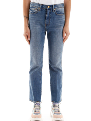 Tory Burch Cropped Bootcut Jeans