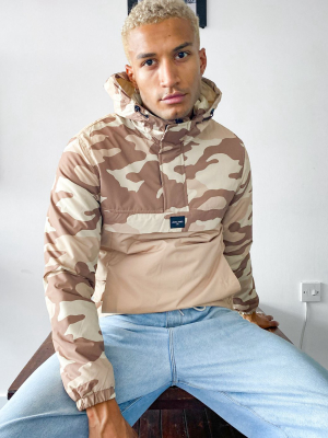 Jack & Jones Originals Overhead Jacket In Camo