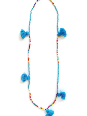 Sadie's Moon Tassel Necklace