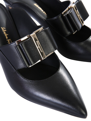 Salvatore Ferragamo Double Bow Mules