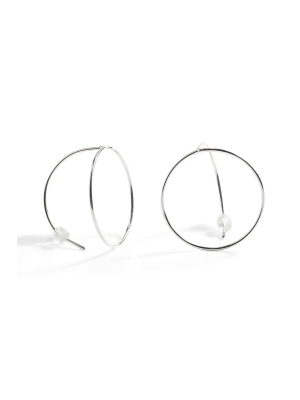 Lineage Round Earring- Silver