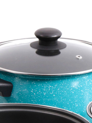 Casselman 7 Piece Cookware Set In Turquoise