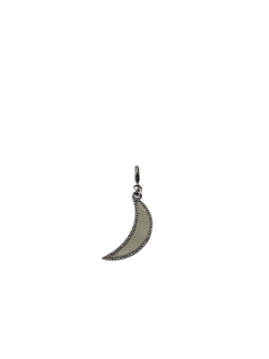 Enamel Pave Moon Clasp Charm