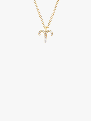 Diamond Aries Necklace