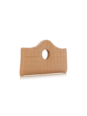 Liv Quilted Faux Leather Clutch
