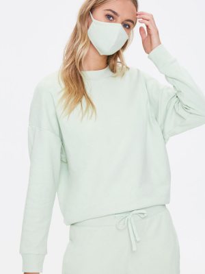 French Terry Sweatshirt & Face Mask Set