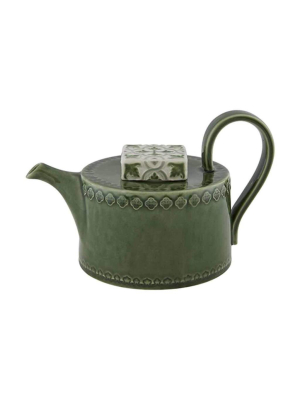 Bordallo Pinheiro Rua Nova Green Tea Pot