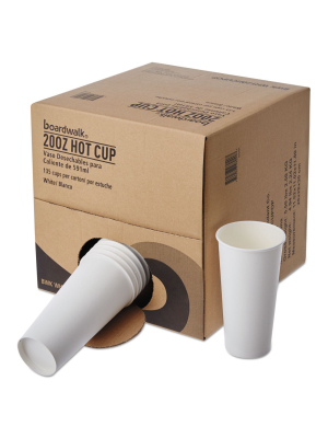 Boardwalk Convenience Pack Paper Hot Cups 20 Oz White 135/carton Wht20hcupop