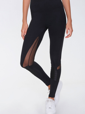 Active Pocket Mesh Cutout Leggings