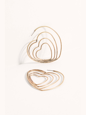 Heart Hoop Earrings