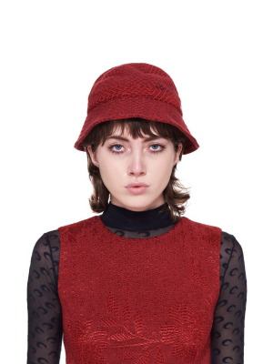 Regenerated Hat (a006ss21xu-black-red)