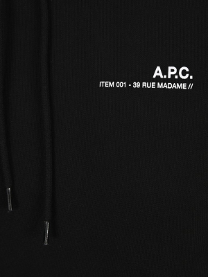 A.p.c. Logo Print Hoodie