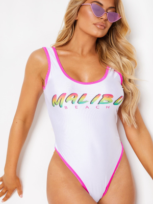 White Malibu Swimsuit